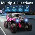 thumbnail image 5 of ThunderBolt 24V 2 Seater Ride on Car UTV for Kids, Electric Powered UTV with Remote Control, 4WD&4 Wheel Suspensions,Extra-Wide 20.47in Seat Ride on Toys for Boys Girls, LED Lights,Bluetooth, 5 of 26
