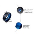 thumbnail image 3 of 8MM Ring Simple Embedded Fashion Lightweight Durable Finger Rings Fashion Accessories Small Simple Solid Color Jewelry Men Gift Festival Size 12, 3 of 9