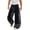 Black, variant on Luwomo Leisure Jeans Mens Retro Style Wide Leg Long High Waist Trousers Gradient Colour Loose Fit Style Relaxed Fit Denim Pants Black,L