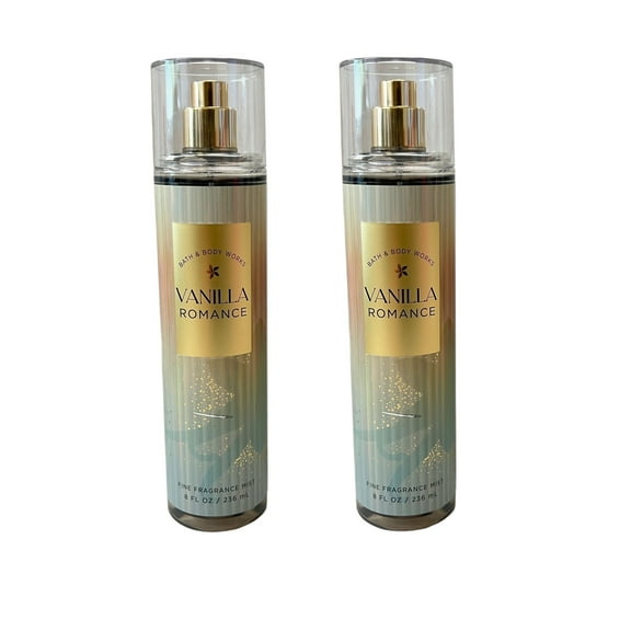 Bath & Body Works Vanilla Romance Fragrance Mist 2 Pack 8 fl oz
