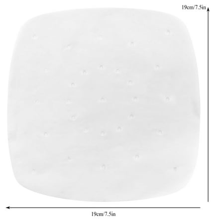 

Feoflen Baking Paper Liners 7.5in Perforated Square Steamer Paper Liners For Air Fryer Cooking Steaming Steamer Paper Liners