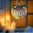 thumbnail image 6 of Cadorn Lighted Festival Welcome Wooden Sign with Replaceable Letters Door Hanging - Creative Festival Decoration Essential, 6 of 9