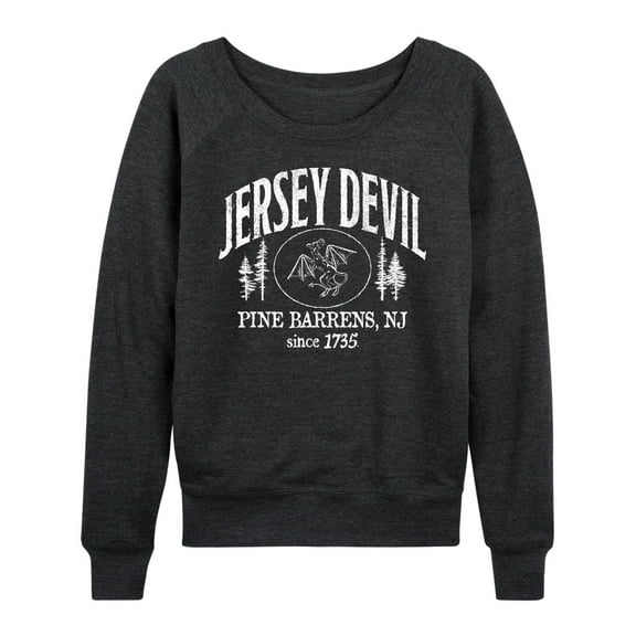 Instant Message - Jersey Devil - Women's French Terry Pullover Long Sleeve Shirt