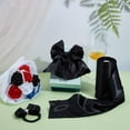 thumbnail image 4 of Polyester 6 inch x 32yd Black Satin Ribbon Outdoor Ribbon Solid Black Fabric for Easter Outdoor Decoration Wedding Party Gift Wrapping Bouquet Floral Crafts Clothing Sewing, 4 of 8