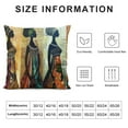 thumbnail image 5 of PHYHOO Ethnic Style African Beautiful&nbsp;Lady Decor Throw Pillow Covers Cases Decorative Africa Woman Print Outdoor Cushion Home Decoration for Sofa Couch Living Room Bed (B-Lady) White, 5 of 5