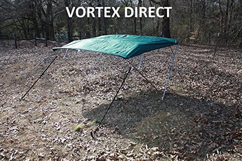 New GREEN STAINLESS STEEL FRAME VORTEX 4 BOW PONTOON DECK BOAT BIMINI TOP 10 FEET LONG, 91-96" WIDE (FAST SHIPPING... by VORTEX DIRECT