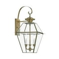 thumbnail image 6 of Livex Lighting Westover Outdoor Wall Lantern in Antique Brass, 6 of 14