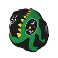 thumbnail image 2 of Disketp Space Dino Cartoon Black Shower Caps,Reusable Shower Cap For Women, Double Layer Waterproof Hair Cap, Large Size For All Hair Lengths,For Girls Spa Home Salon Use, 2 of 9