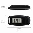 thumbnail image 1 of 3d Pedometer For Walking, Simple Walking Step Counter With Clip And Strap, Daily Target Monitor, Exercise Time For Men Women Kids Seniors, 1 of 5