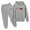 Grey, variant on CHENge Junior Girls Drop Shoulder Pullover Hoodie and Jogger Pants Outfit Set Toddler to Big Kid Sizes (2T - 14-16)