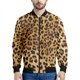 thumbnail image 2 of Chaqueta con cremallera y estampado de leopardo colorido para hombre, abrigo con personalidad con estampado 3D, chaquetas casuales de gran tamaño, ropa de calle, mangas largas, 2 of 5