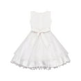 thumbnail image 2 of Robe de Demoiselle d'Honneur Blanche pour Filles 6 Ans, 2 of 4