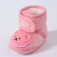 thumbnail image 6 of Povozer Baby Boys Girls Warm Cozy Cotton Winter Booties Fleece First Walker Winter Warm Crib Shoes(Pink,6-18 Months), 6 of 6