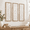 White&Brown, variant on White&Brown 3-Piece Carved Wood Boho Farmhouse Wall Sculpture Set