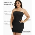 thumbnail image 4 of MANIFIQUE Plus Size Strapless Shapewear for Women Full Slip shapewear dress Tummy Control slip for women under dress, 4 of 7