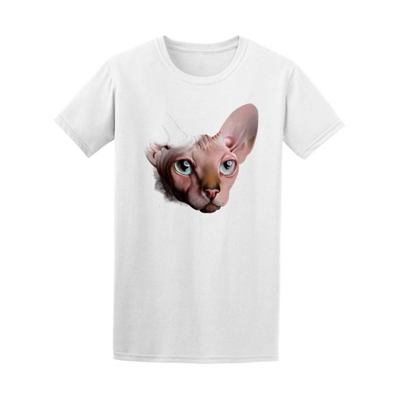 Portrait Of Sphinx Cat Sketch Tee Men's -Image by Shutterstock
