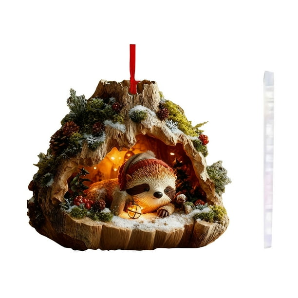 10cm Forest Animals Decoration Christmas Tree Pendant Holiday Gift