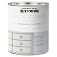 thumbnail image 2 of Classic White, Rust-Oleum Matte Milk Paint Classic White-331049, Quart, 2 of 5