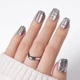 thumbnail image 7 of VSALON Press on Nails Short Square - Gray Glass Cat Eye Shimmer 3D Silver Art Design Glue on Nails, Reusable Opaque Gel Fake Nails Gifts for Women - 32 PCS in 16 Sizes with Glue & Cuticle Oil, 7 of 7