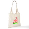 thumbnail image 6 of CafePress - Girl Flamingo And Tulips Tote Bag - Unisex Canvas Tote Bag, Beige, 1-Piece, 6 of 6