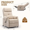 thumbnail image 6 of Korser Power Small Recliner Chair for Small Spaces with Wheels and USB Ports for Living Room,Khaki, 6 of 8