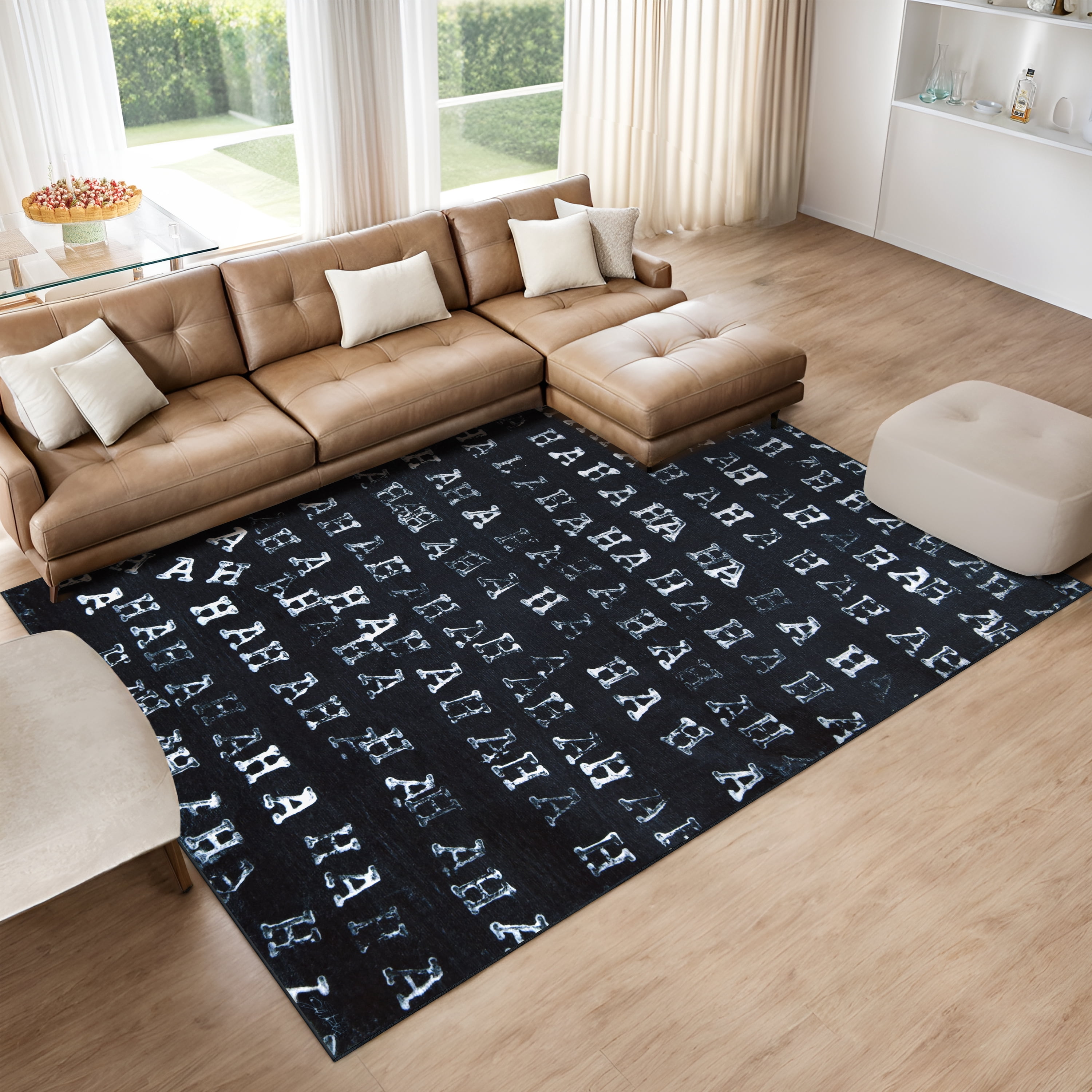 Haha II, 8'x10' Hand Washable Art Area Rug