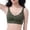 Army Green, variant on Women'S Jelly Gel Seamless Wireless Comfort Bra Padded Ribbed V Neck Bralette With Soft Support For Everyday T Shirt Wear