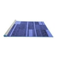 thumbnail image 2 of Ahgly Company Machine Washable Indoor Square Abstract Blue Contemporary Area Rugs, 8' Square, 2 of 4
