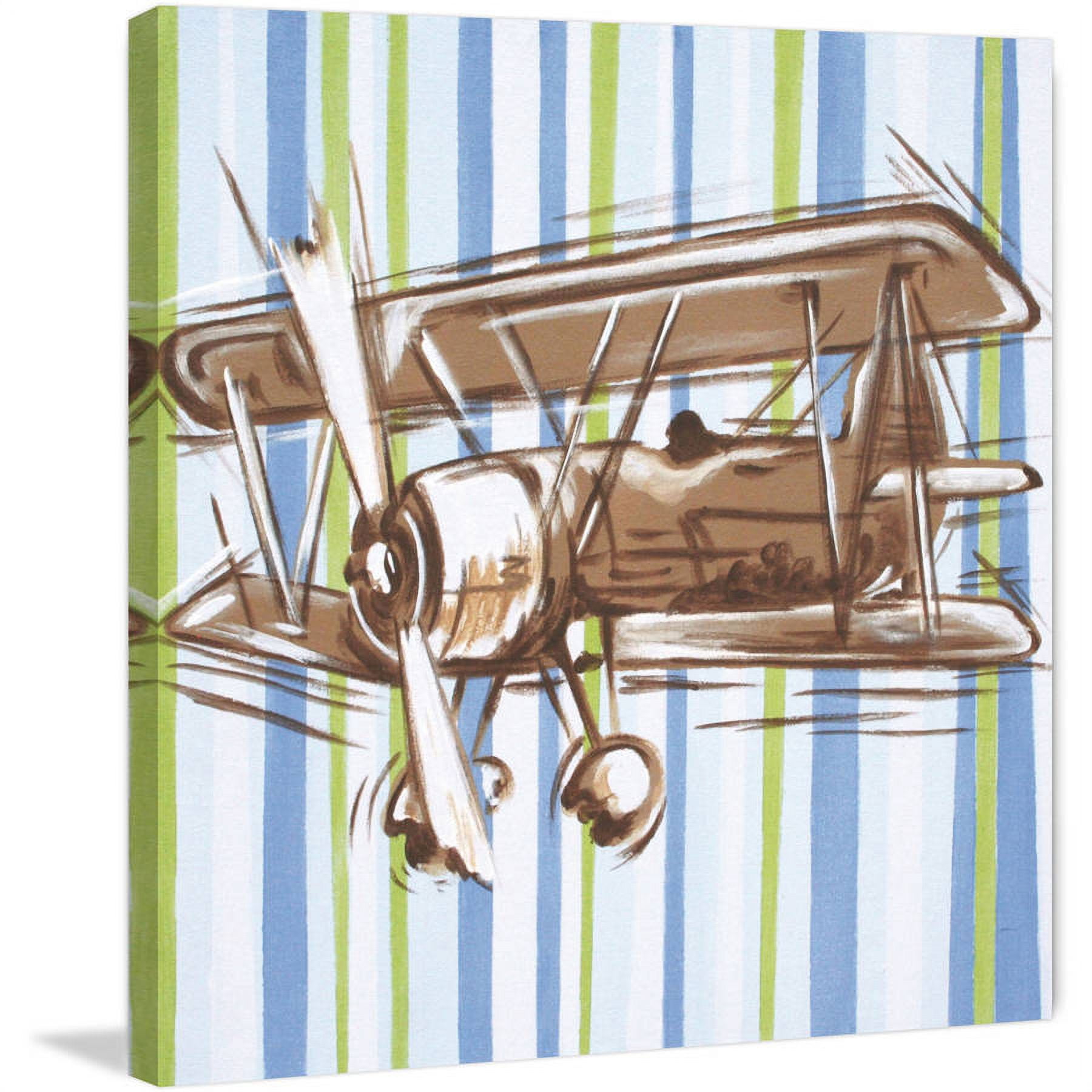Marmont Hill "Contemporary Flyer" by Reesa Qualia Painting Print on Wrapped Canvas