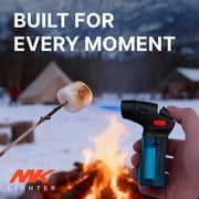 MK Mini Butane Torch Lighter, Refillable 1 Pack, Assorted Colors