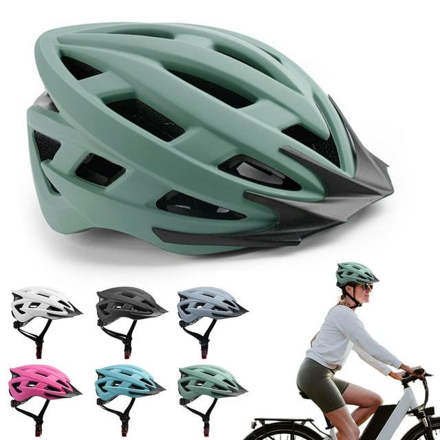 Casco Protector para Bicicleta, Ideal para Ciclismo de Carretera, Unisex y Urbano. 18 Orificios de Ventilación | Pc + Espuma | 21 Orificios de Ventilación | 200 G | 27 X 22 X 17 Cm | Blanco/Negro/Azu