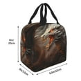 thumbnail image 4 of Kdxio Abstract White Dragon Print Insulated Lunch Bag,Reusable Tote Lunch Box for Women Men,Leakproof Cooler Lunch Bags for Work Office Travel Picnic, 4 of 6