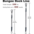 thumbnail image 4 of Docking Ease, Bungee Dock Line & Mooring Rope for Boats & Watercraft. Heavy Duty Construction & Buoyant Design for Safe, Easy Docking, 4 of 5