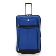 thumbnail image 4 of Protege 28" Regency Checked 2-Wheel Softside Luggage, Blue (Walmart Exclusive), 4 of 10