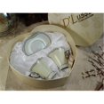 thumbnail image 1 of DLusso Designs 2H-180 4Pc Espresso Set Silver Border With Heart Box, Pack Of - 3., 1 of 1