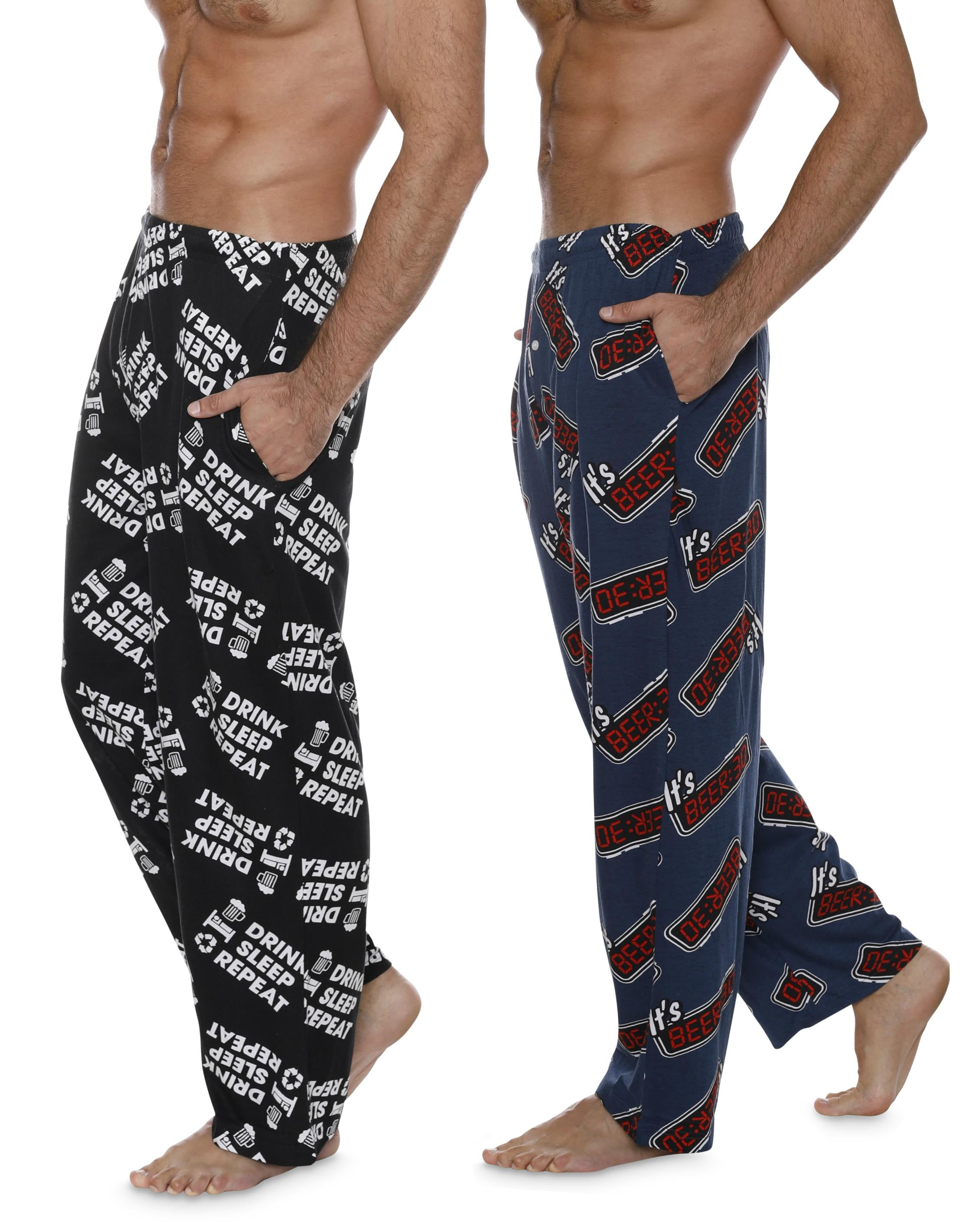 Fun Boxers Mens Boxer Pants 2 Pc Cotton 