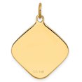 thumbnail image 2 of 14k Patterned .018 Gauge Diamond-Shaped Engravable Disc Charm XM258/18, 2 of 2