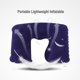 thumbnail image 1 of Almohada Inflable Ligera Portátil Para El Cuello En Forma De U, Cojín De Aire Suave Para Reposacabezas, Viaje, Azul Oscuro, 1 of 7