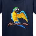 thumbnail image 4 of Inktastic Blue and Gold Macaw Parrot Youth T-Shirt, 4 of 5