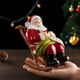 thumbnail image 4 of Sillón reclinable de regalo de Navidad, decoración de mesa de Papá Noel para el hogar, decoración de resina navideña, 4 of 5