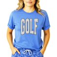 thumbnail image 2 of Polka dot Golf Graphic T-Shirt for Girls and Women - Cute Golf Lover Outfit Heather Blue Shirt Adult Small, 2 of 6