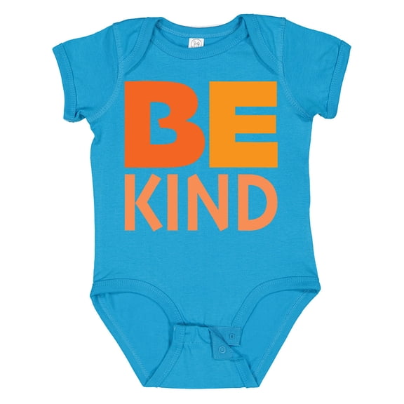 Inktastic Be Kind Logo In Orange Boys or Girls Baby Bodysuit