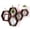 Brown-5PC, variant on Black 5PC Wall Mounted Wood Floating Shelves for Bathroom Kitchen Bedroom Living Room