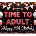 thumbnail image 4 of Glitter Lettering Happy Birthday Banner Balloon Design Celebration Banner Party Backdrop Decoration for 18th Birthday Adult Party Indoor Event, 4 of 7
