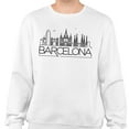 thumbnail image 2 of Skyline Barcelona Sweatshirt Unisex Large White, 2 of 5
