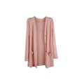 thumbnail image 1 of Jumpingount Abrigo de moda, chal de punto, chaqueta de verano, dulce regalo, ropa de mujer de larga duración, mano de obra fina, cárdigan suelto Abrigos y chamarras Rosado, 1 of 6