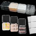 thumbnail image 1 of Caja de almacenamiento de uñas a presión de 12 piezas con 60 piezas de cinta adhesiva de doble cara Caja de presentación de uñas postizas acrílicas Caja organizadora de uñas postizas artificiales Caja, 1 of 5