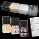 thumbnail image 1 of Caja de almacenamiento de uñas a presión de 12 piezas con 60 piezas de cinta adhesiva de doble cara Caja de presentación de uñas postizas acrílicas Caja organizadora de uñas postizas artificiales Caja, 1 of 5