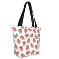 thumbnail image 2 of KLL Tote Bag for Women Strawberries Print Shopping Grocery Reusable Bags for Office School Shopping Travel, 2 of 6