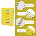 thumbnail image 4 of IDOMIK 5 Subject Spiral Notebook Wide Ruled Notebook A5 Travelers Notebook Colored Dividers with Tabs Hardcover Journal Memo for School Office(Yellow), 4 of 9